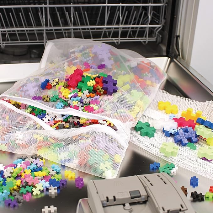 Plus-Plus - Glow Colour Mix - 240 Pieces - Creative Play, Building Blocks, Building, Developing Toys for Kids, STEM, STEAM, Produced in Denmark