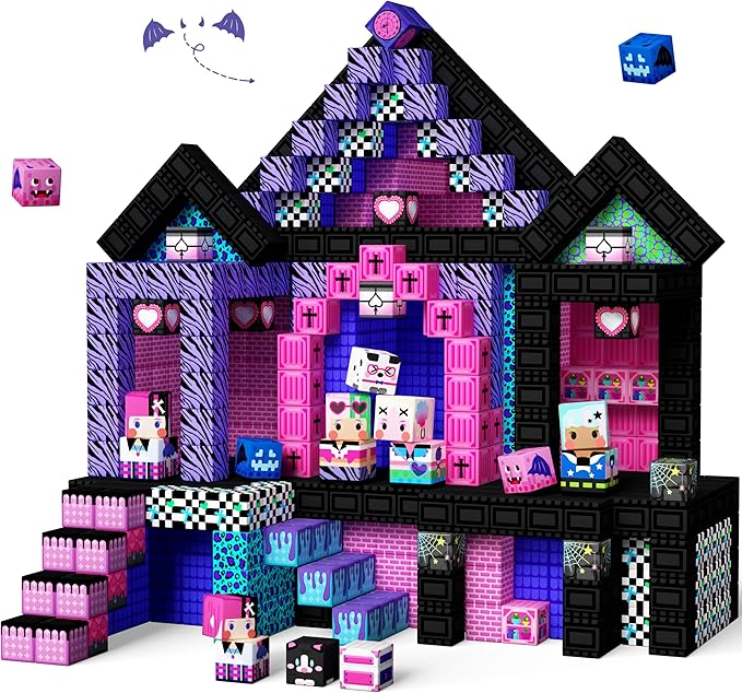 GobiDex 100PCS Magnetic Blocks for Girls, Build MagWonder with Magnet Building Toys Set, Princess Sensory Gift for Boys Girls Birthday (1 inch)