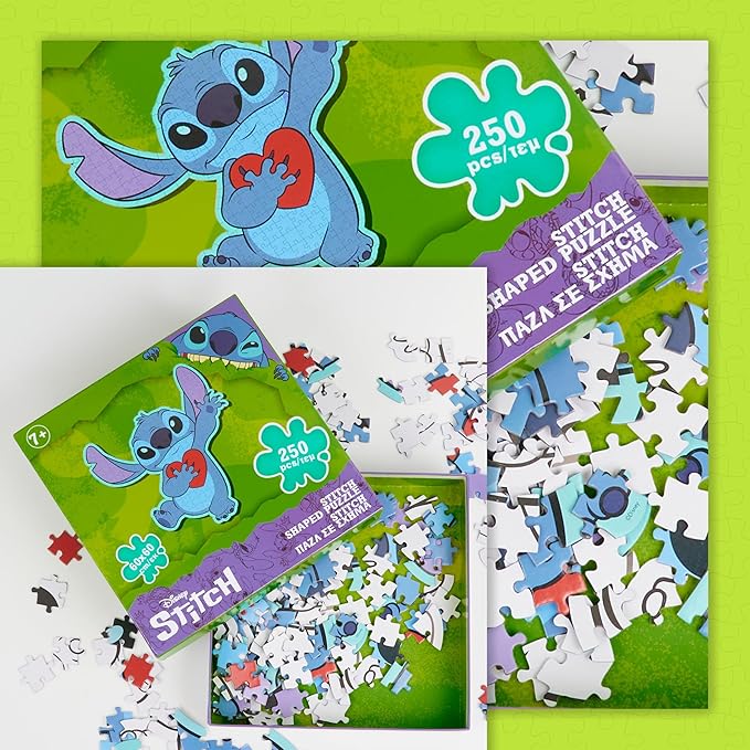 Disney Stitch Jigsaw Puzzle for Kids Teens or Adults 250 Pieces 7 Years Up Family Activity, Stitch Gifts