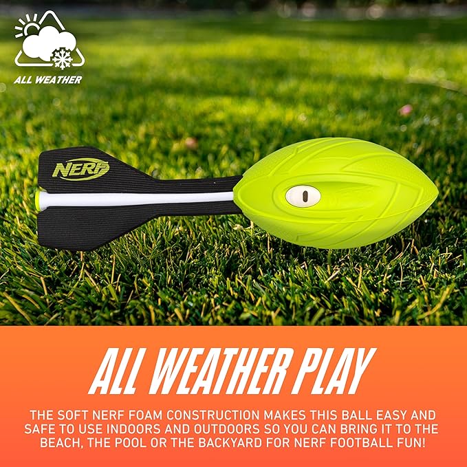 Franklin Sports NERF Vortex Foam Football Dual Power Pack - NERF Ultra Grip + Pocket Vortex Set - Perfect Kids Toy for Pool + Beach Football Fun - Indoor + Outdoor Ball Toy for Kids