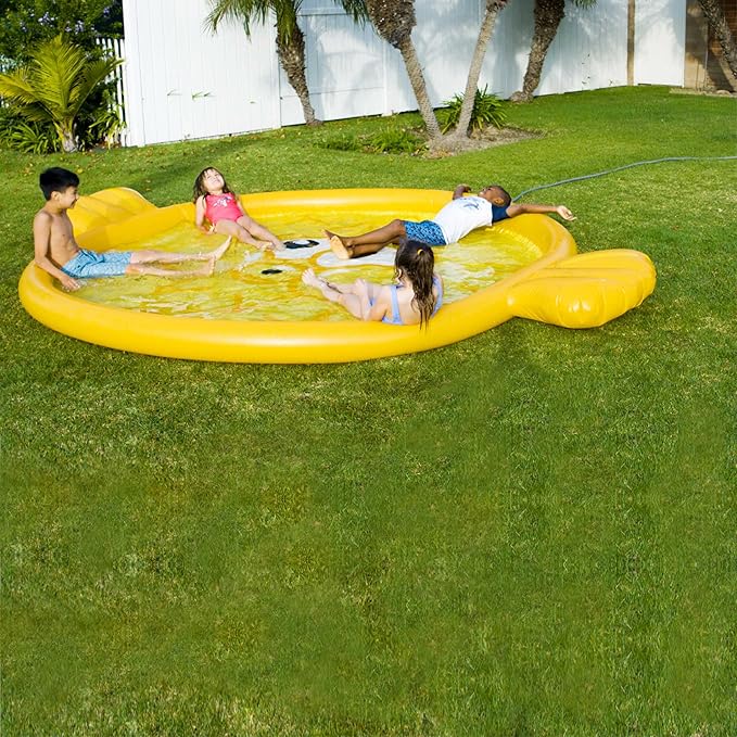 BigMouth Inc Splash Pad Sprinkler Water Toy for Kids, Outdoor Summer Backyard Spray Game for Toddlers - Pufferfish