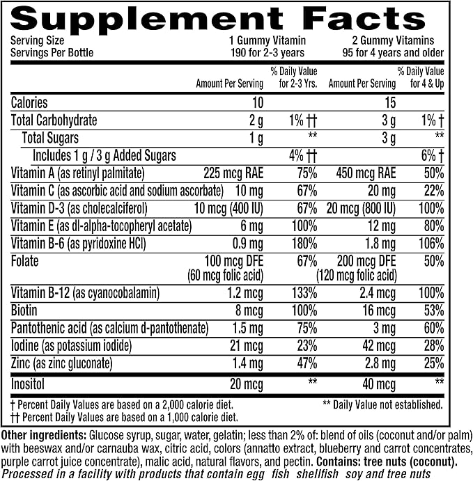 L’il Critters Calcium + D3 Daily Gummy Supplement for Kids, for Bone Support, Orange, Strawberry & Paw Patrol Gummy Vites Daily Gummy Multivitamin for Kids, Vitamin C, D3 for Immune Support Cherry