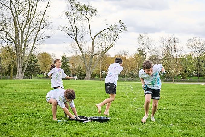 Goblies - Throwable Paintballs. Washable, Nontoxic, Plant-Based Toy for Outdoor Fun Games for Kids 6+. Pack of 3 (120 Count, Red/Orange/Yellow)