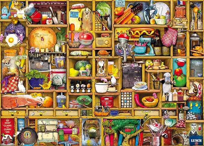 Ravensburger Kitchen Cupboard 1000 Piece Jigsaw Puzzle for Adults - 12000652 - Handcrafted Tooling, Made in Germany, Every Piece Fits Together Perfectly