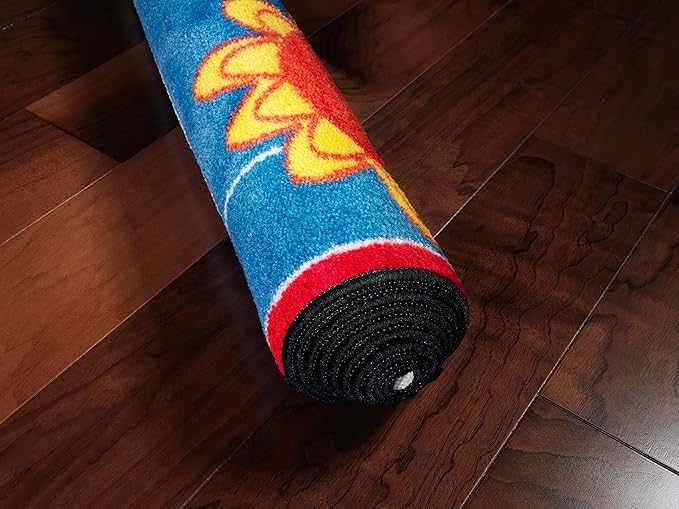 Flagship Carpets Kids and Baby Non Slip Area Rug for Home Learning or Classroom Carpet, Playroom or Kids Bedroom Mat, 5' x 8', Cutie Banyard