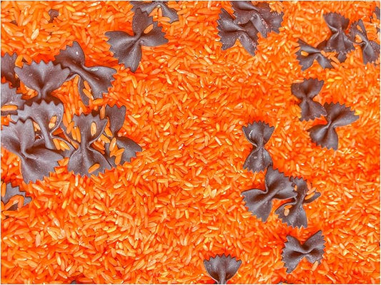 Sensory Bin Filler for Sensory Table - Colored Rice for Sensory Play (Halloween)