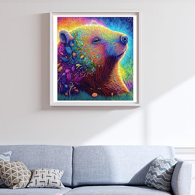 Bear Wooden Jigsaw Puzzles, 200 Pcs Medium Size 11.2'' x 10.2'', Unique Shaped Wood Puzzle, Beautiful Package, Best Gift for Adults