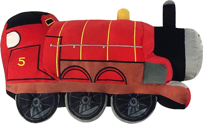 Jay Franco Thomas and Friends Plush Stuffed James Pillow Buddy - Super Soft Polyester Microfiber, 15 inch (Official Mattel Product)