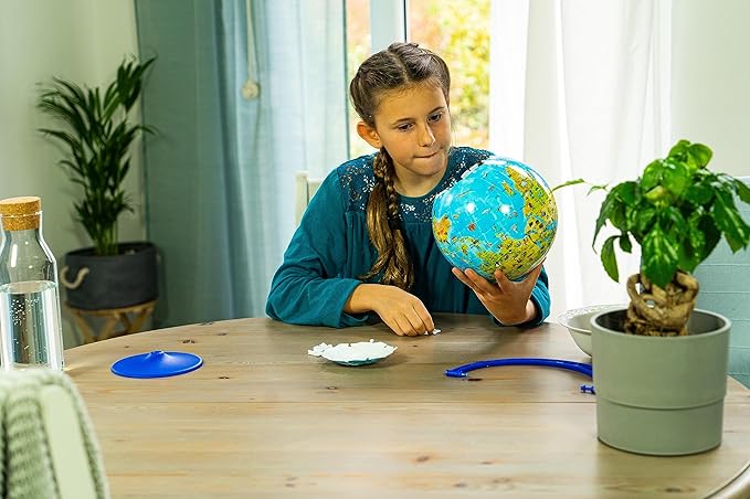 Ravensburger Children's World Globe 180 Piece 3D Jigsaw Puzzle | Easy Click Technology | Displayable Art | Perfect for Kids and Adults | 10.5 in Diameter