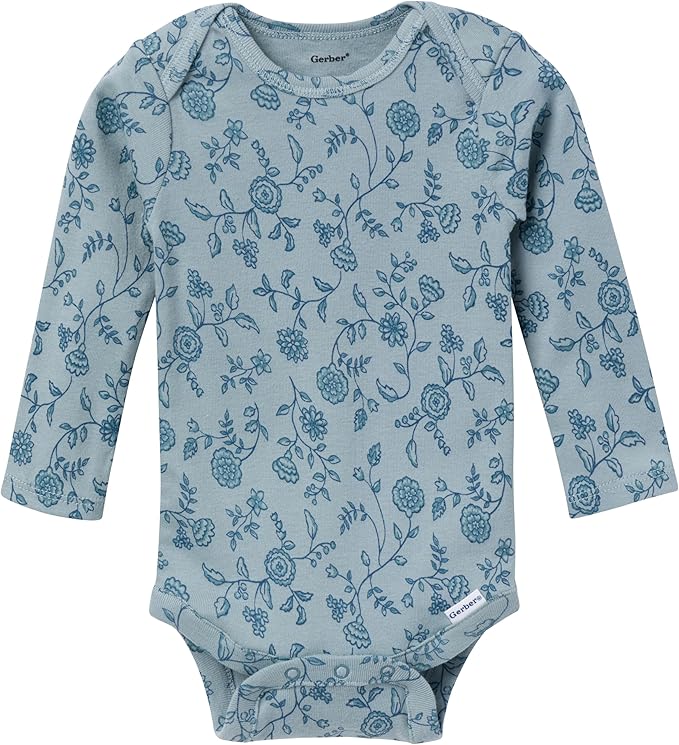 Gerber Baby Girls' 6-Pack Long-Sleeve Onesies Bodysuits