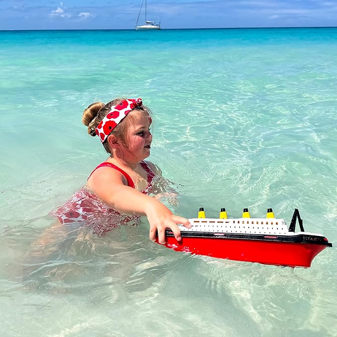 Toyland® 41cm (16") Titanic Replica Toy Boat - Kids Floating Water Toy - Pool & Bathtime Toys - 3 Years+