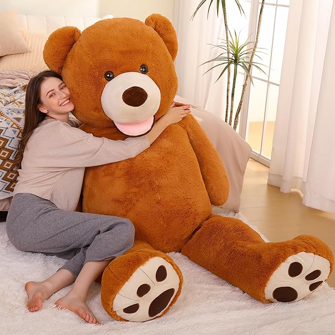 MorisMos Giant Teddy Bear Plush 5 Feet, Large Teddy Bears Stuffed Animals for Girlfriend Boyfriend, 5 Foot Life Size Bear Gifts for Baby Shower, Birthday