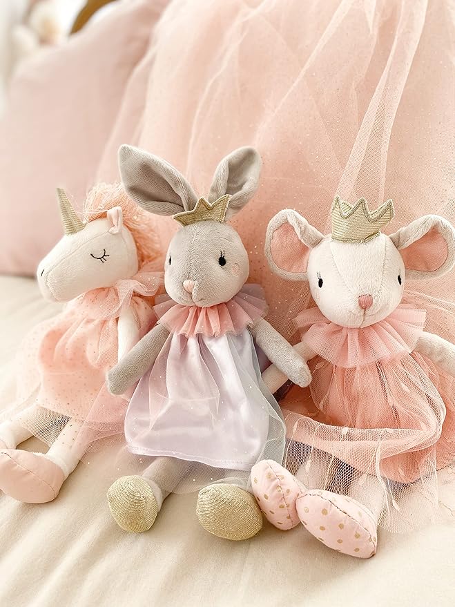 MON AMI Unicorn Stuffed Doll – 12” White, Soft & Cuddly Stuffed Plush Animal, Unicorn for Girls, Kids, Use as Toy or Room Decor