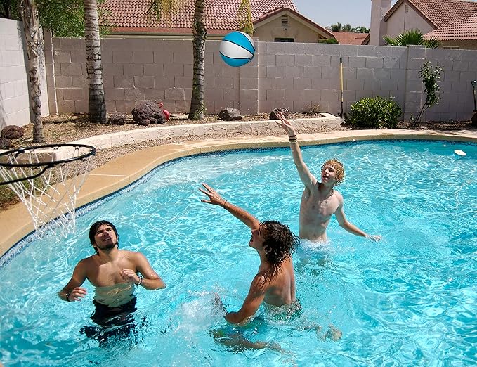 Botabee Regulation Size 9'' Swimming Pool Basketball, Waterproof, Blue (Size 6), for Ages 12+, 1 Piece