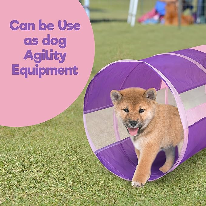 Hide N Side 6ft Crawl Through Play Tunnel Toy, Pop up Tunnel for Kids Toddlers Dogs Babies Infants & Children Gift Indoor & Outdoor Action Toy Tunnel