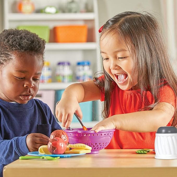 Learning Resources New Sprouts Pasta Time - 20 Pieces, Ages 2+ Pretend Play Food for Toddlers, Preschool Learning Toys, Kitchen Play Toys for Kids