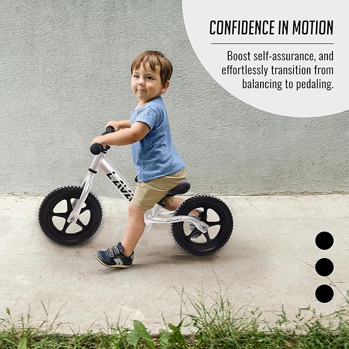 Balance Bike - Lightweight Aluminium Toddler Bike for 2, 3, 4, and 5 Year Old Boys and Girls - No Pedal Bikes for Kids with Adjustable Handlebar and Seat, EVA Tires - Training Bike