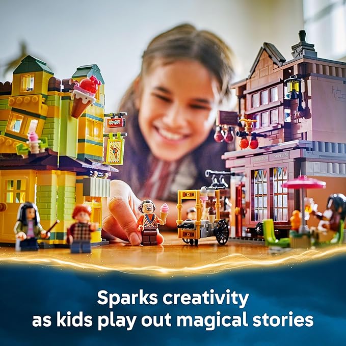 LEGO Harry Potter Quality Quidditch Supplies & Ice Cream Parlour - Kids Toy - Diagon Alley Building Set for Boys and Girls 8+ - Harry Potter Collectible - Gift Idea for Birthdays - 76452