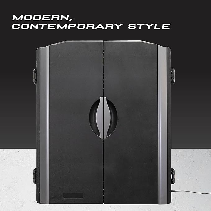 Arachnid Titanium 5400 Electronic Dartboard and Cabinet, Black