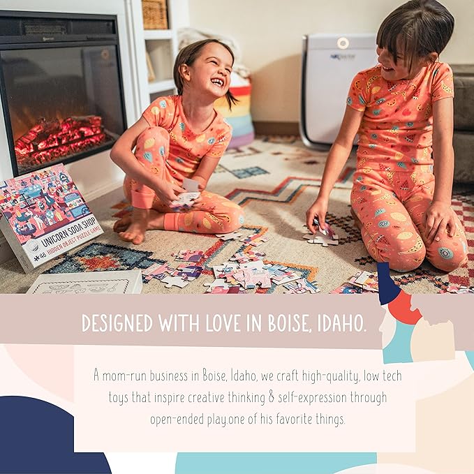 Children’s Jigsaw Puzzle | Unique Unicorn Art | Educational Gift for Kids 3-8, Unicorn Soda Shop - 48 Piece