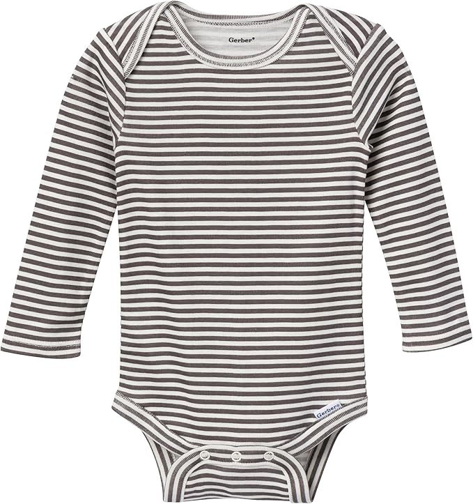 Gerber Baby Girls' 6-Pack Long-Sleeve Onesies Bodysuits