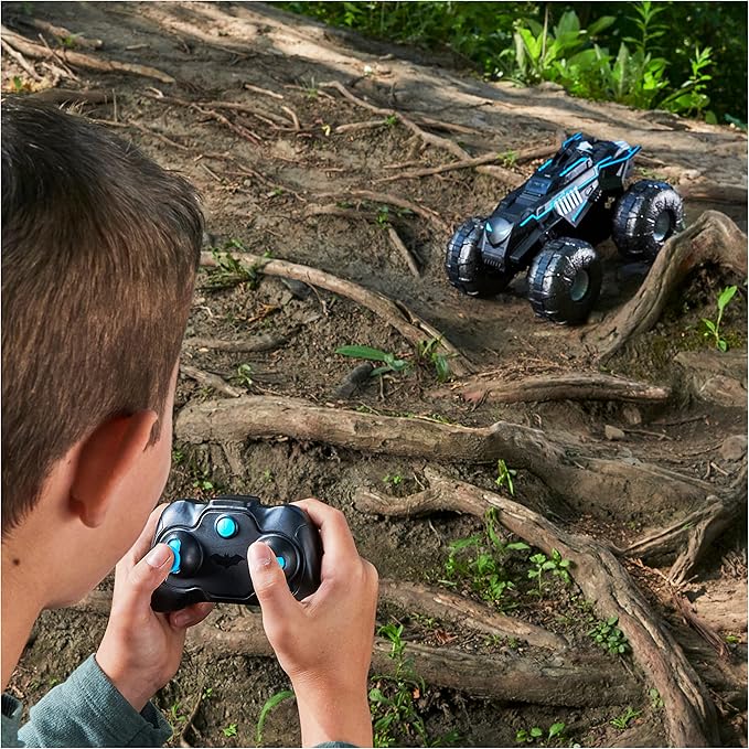 DC Batman, All-Terrain Batmobile Remote Control Vehicle, Water-Resistant Batman Toys for Boys Aged 4 and Up