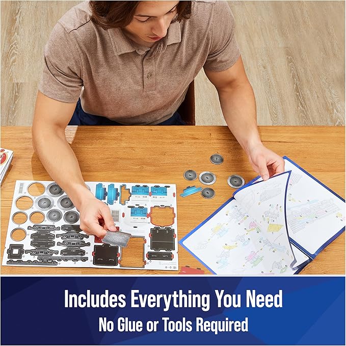 4D Build, Harry Potter Hogwarts Express 3D Puzzle Model Kit 181 Pcs 2.5 Ft Wide | Harry Potter Gifts Desk Decor | 3D Puzzles for Adults & Teens 12+