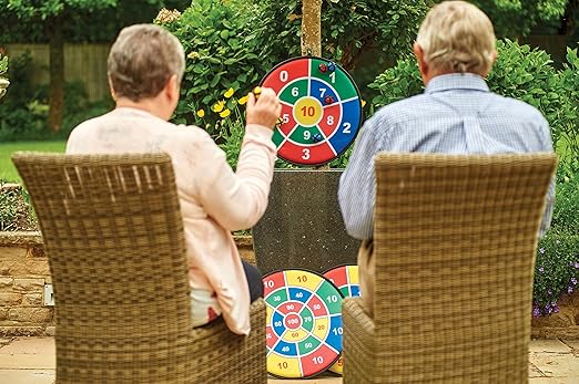TickiT Target Math - 3 Large (17.75") Fabric Dart Boards with 9 Balls Using Hook-and-Loop Fasteners - Safe Dart-style Game for Kids