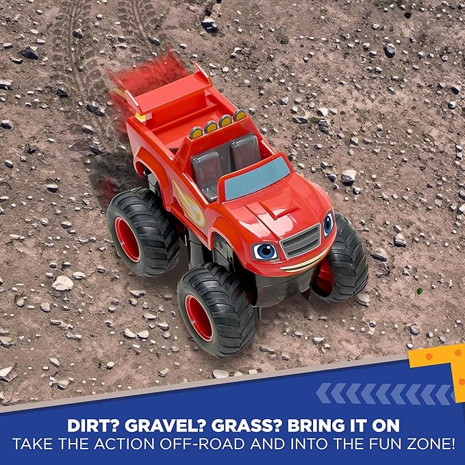 Blaze and The Monster Machine Race Track Set - 117-Piece STEM Playset with Flexible Glow Tracks - Official Nickelodeon Toys for Kids Ages 3 to 8 - Birthday Gifts for Boys & Girls by JitteryGit