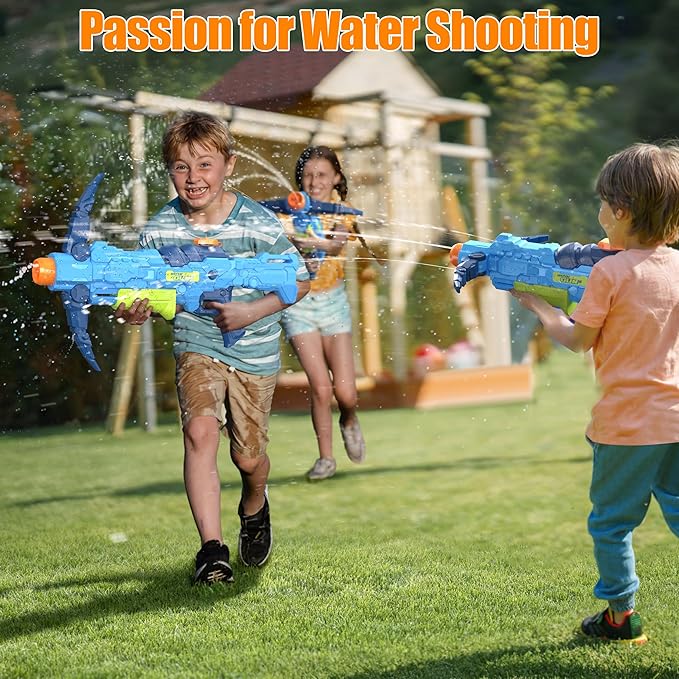 Water Gun for Kids, Super Squirt Guns Water Soaker Blaster - 2 Nozzle, 4 Shooting Modes Switch - Crossbow Design - 26 Ft Long Shooting Range - Summer Toys Gun for Boys Girls Adults Outdoor Pool
