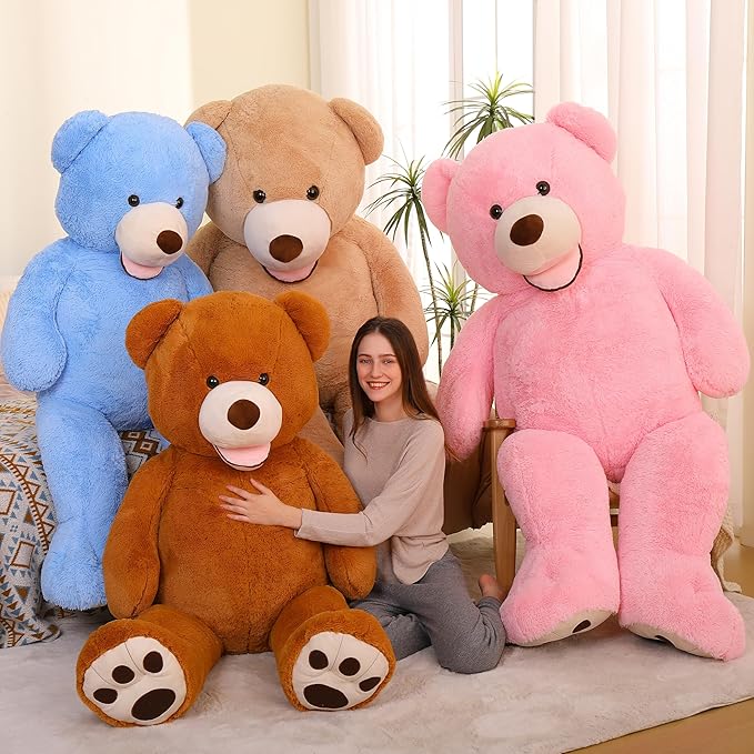 MorisMos Giant Teddy Bear Plush 5 Feet, Large Teddy Bears Stuffed Animals for Girlfriend Boyfriend, 5 Foot Life Size Bear Gifts for Baby Shower, Birthday