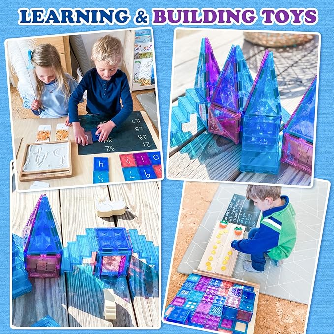 Diamond Magnetic Building Blocks - Princess Toys for 3-8 Year Old Girls & Boys - 3 4 5 6 Year Old Girl Birthday Xmas Present