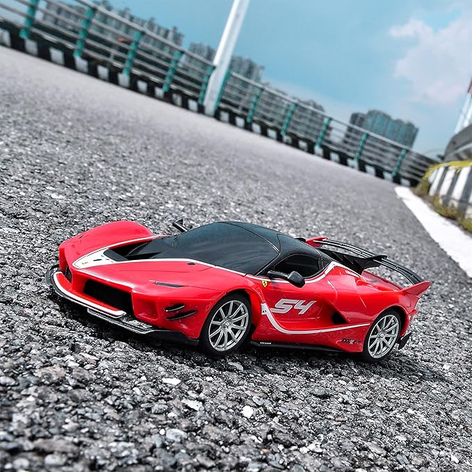 BEZGAR Remote Control Ferrari Car - 1:24 Scale Ferrari Electric Sport Racing Toy Car Model Vehicle, 2.4Ghz Licensed Red RC Car Series for Adult, Girls, Boys Age 8 9 10 11 12 Years Holiday Ideas Gift