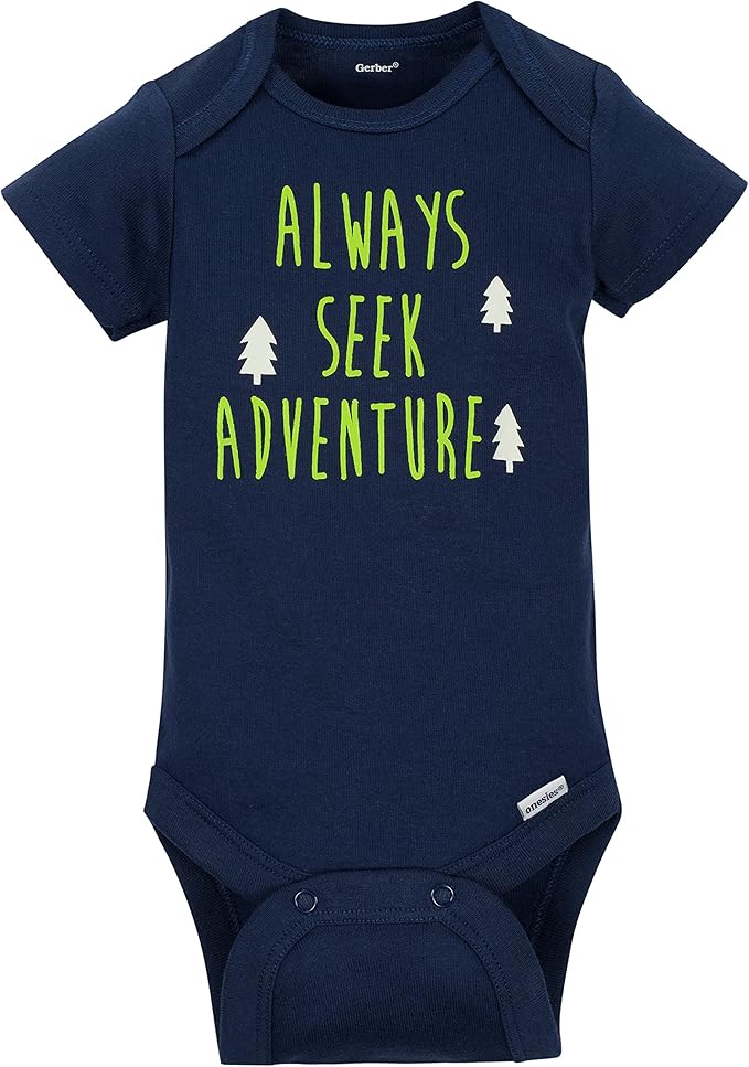 Gerber baby-boys 5-pack Short Sleeve Variety Onesies Bodysuits