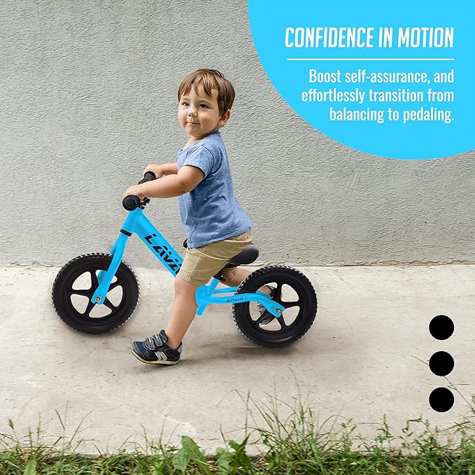 Balance Bike - Lightweight Aluminium Toddler Bike for 2, 3, 4, and 5 Year Old Boys and Girls - No Pedal Bikes for Kids with Adjustable Handlebar and Seat, EVA Tires - Training Bike