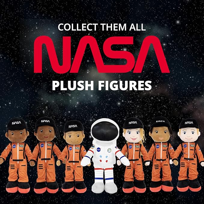 Playtime by Eimmie 14”Charlie NASA Doll - Soft Baby Doll - Plush Rag Dolls for 2 Year Old Girls Boys Toddler & Infants - Astronaut Plush Washable Doll - Space Themed Stuffed Toys, Astronaut Plush Toy