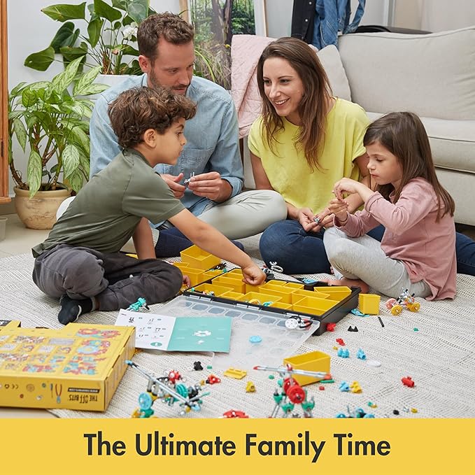 Family Kit – 1000+ PCS STEAM Building Toys for Kids Ages 6-9+, Educational Construction Set for Group Play & STEM Classroom, Creative Birthday Gift