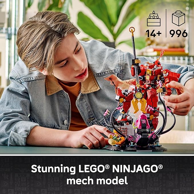 LEGO NINJAGO The Fire Knight Mech Building Set - Model Kit with Kai Minifigure from Legends Monstrosity - Teen Room Decor - Gift for Teenage Boys and Girls, Ages 14+ - 71846