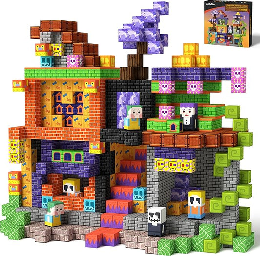GobiDex Magnetic Blocks, 100PCS Building Toys for Kids 3+, Upgraded Zomblock STEM Sensory Magnets Construction Set, Birthday for Boys & Girls