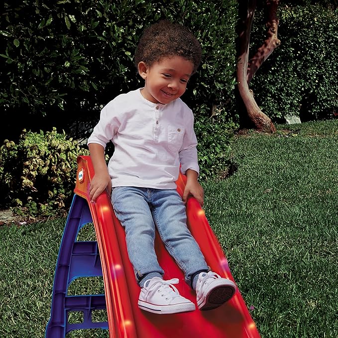 Little Tikes Light-Up First Slide for Kids Indoors/Outdoors , Red