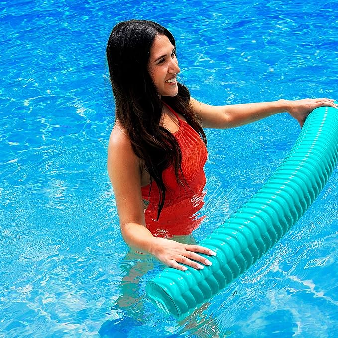 IMMERSA Jumbo Swimming Pool Noodles, Premium Soft Water-Based Vinyl Coating and UV Resistant Foam Noodles for Swimming and Floating, Lake Floats, Pool Floats for Adults and Kids.