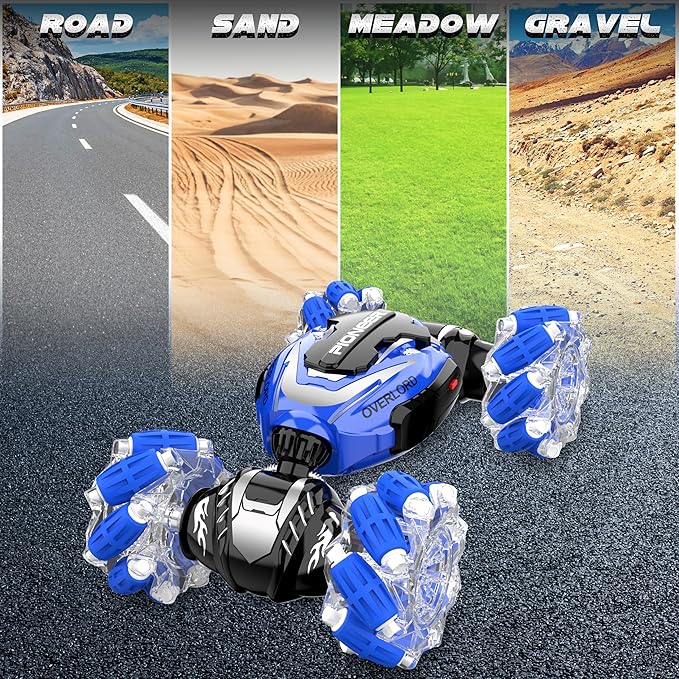 Remote Control Car, Gesture Sensing RC Stunt Car, 4 WD Transform Off Road for Rotating, 2.4Ghz Hand Controlled Remote Control Twister Cars, RC Cars for Kids Boys Girls Toy Gift Age 6 7 8 9 10 11 12 yr