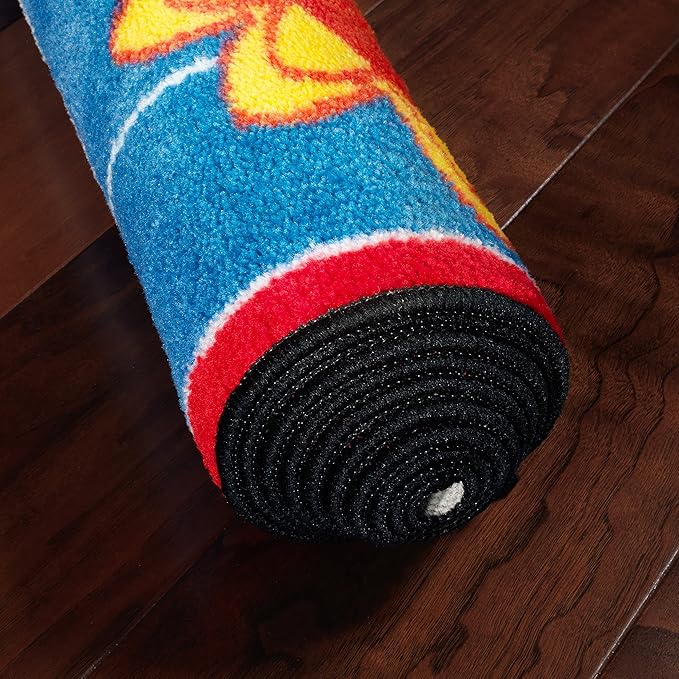 Flagship Carpets Kids and Baby Non Slip Area Rug for Home Learning or Classroom Carpet, Playroom or Kids Bedroom Mat, 5' x 8', Cutie Banyard