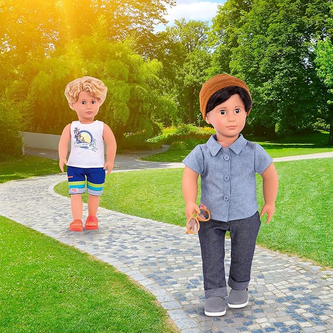 Our Generation Doll by Battat- Gabe 18" Regular Non-Posable Boy Surfer Doll- for Age 3 Years & Up