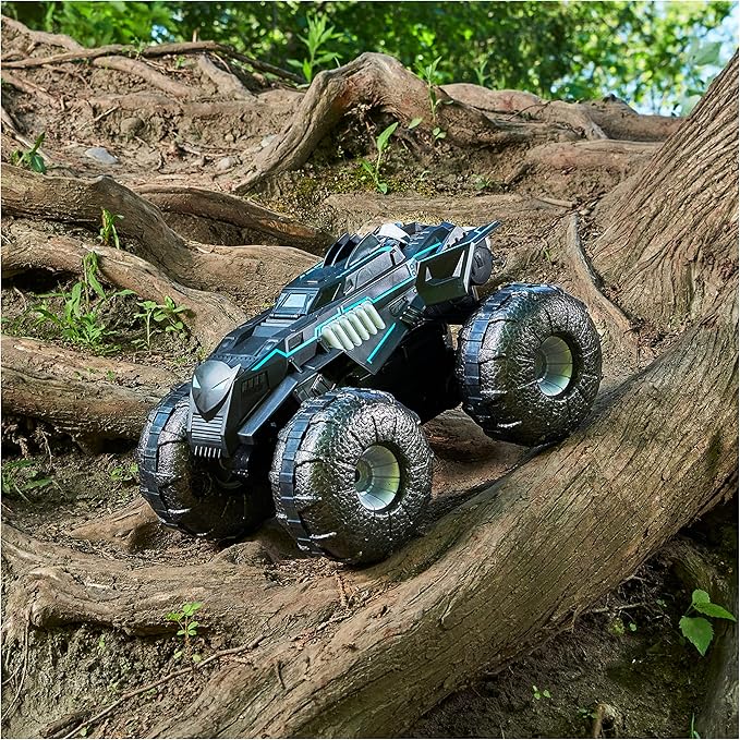 DC Batman, All-Terrain Batmobile Remote Control Vehicle, Water-Resistant Batman Toys for Boys Aged 4 and Up