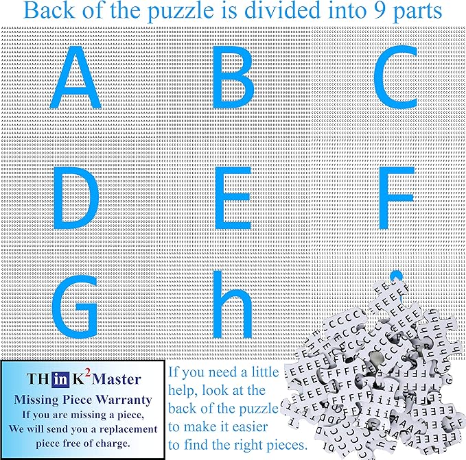 Think2Master Colorful Ocean Life 1000 Pieces Jigsaw Puzzle for Kids 12+, Teens, Adults & Families. Great Gift for stimulating Learning About Coral Reefs. Size: 26.8” X 18.9”